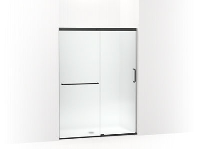 Elate&trade; Sliding shower door, 70-1/2" H x 50-1/4 - 53-5/8" W, with 1/4" thick Frosted glass