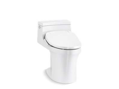 San Souci® Comfort Height® One-piece compact elongated chair height 1.28 gpf toilet with concealed trapway and hidden cord design