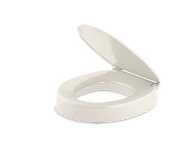 Hyten&trade; Elevated Quiet-Close&trade; round-front toilet seat