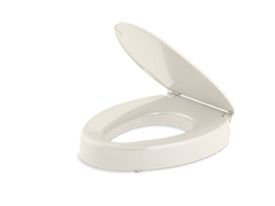 Hyten&trade; Elevated Quiet-Close&trade; elongated toilet seat