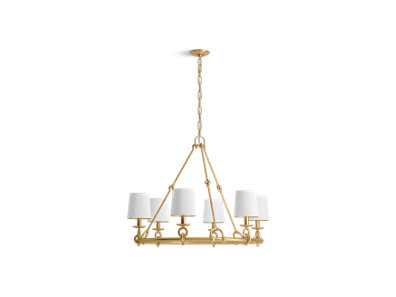Terret&trade; 36" Six-light chandelier