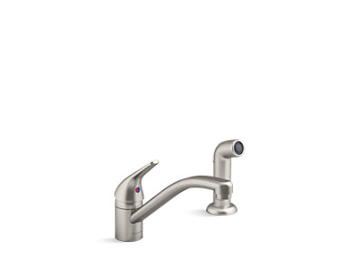 Jolt Single-handle kitchen sink faucet with sidespray