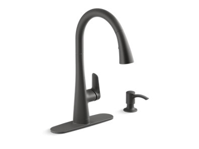 Anessia&trade; Pull-down kitchen sink faucet with soap/lotion dispenser