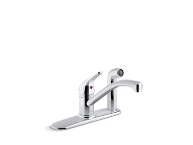 Jolt Single-handle kitchen sink faucet with sidespray