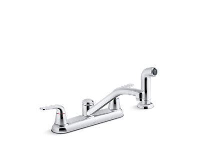 Jolt Two-handle kitchen sink faucet with sidespray