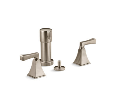 Memoirs® Stately Vertical spray bidet faucet with Deco lever handles