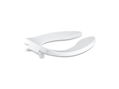Lustra&trade; Elongated toilet seat with check hinge