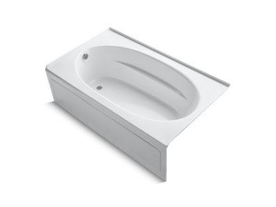 Windward® 72" x 42" alcove bath with integral apron and left-hand drain