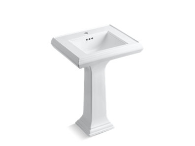 Memoirs® Classic 24" pedestal bathroom sink with single faucet hole