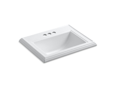 Memoirs® Classic Drop-in bathroom sink with 4" centerset faucet holes