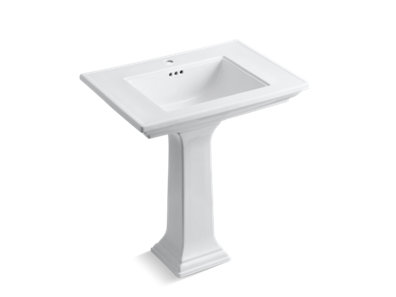 Memoirs® Stately 30" pedestal bathroom sink with single faucet hole