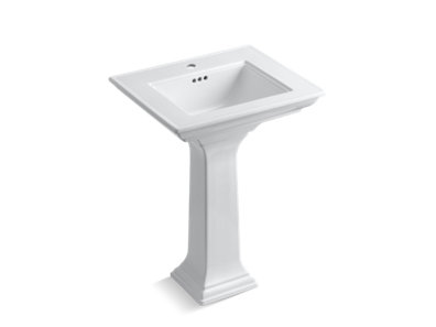 Memoirs® Stately 24" Pedestal bathroom sink with single faucet hole