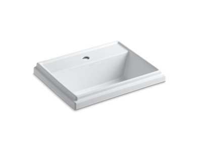 Tresham® Rectangle Drop-in bathroom sink with single faucet hole