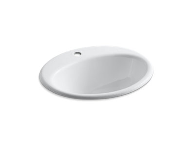Farmington® Drop-in bathroom sink with single faucet hole