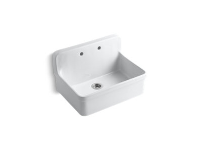 Gilford&trade; 30" x 22" x 17-1/2" wall-mount/top-mount single-bowl kitchen sink