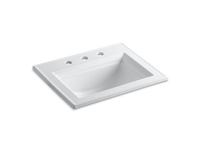 Memoirs® Stately Drop-in bathroom sink with 8" widespread faucet holes