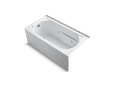 Devonshire® 60" x 32" alcove whirlpool bath with integral apron and left-hand drain