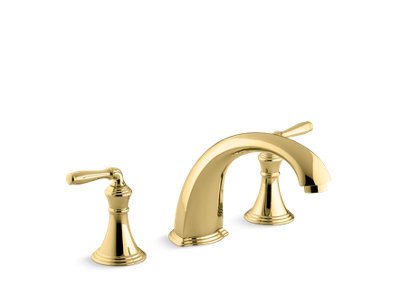 Devonshire® Bath- or deck-mount bath faucet trim with spout and lever handles