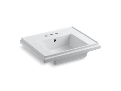 Tresham® 24" pedestal bathroom sink basin with 4" centerset faucet holes