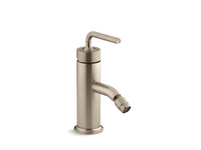 Purist® Horizontal swivel spray aerator bidet faucet with straight lever handle