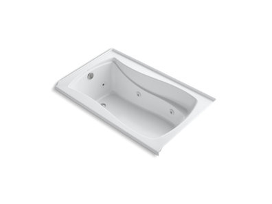 Mariposa® 60" x 36" alcove whirlpool with integral flange and left-hand drain