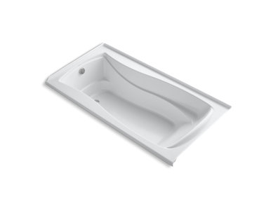 Mariposa® 60" x 36" integral flange Heated BubbleMassage&trade; air bath with left-hand drain