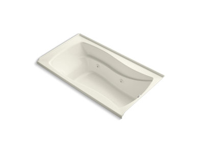 Mariposa® 66" x 35-7/8" alcove whirlpool with integral flange and right-hand drain