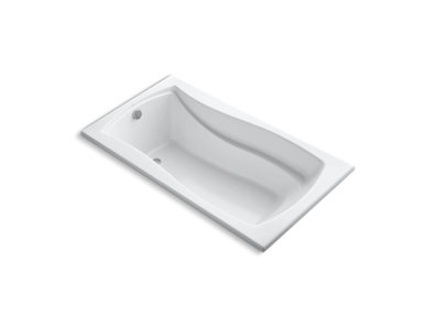 Mariposa® 66" x 35-7/8" drop-in bath with end drain