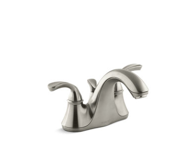 Forté® Centerset bathroom sink faucet with sculpted lever handles