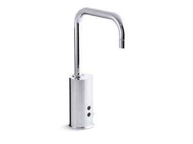 Gooseneck Touchless faucet with Insight&trade; technology and temperature mixer, AC-powered