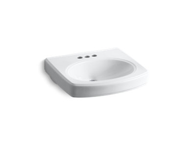 Pinoir® Bathroom sink basin with 4" centerset faucet holes