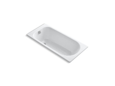 Soissons® 59" x 27-1/2" drop-in bath with end drain