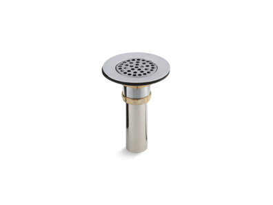 Brass sink drain and strainer with tailpiece for 3-1/2" to 4" outlet