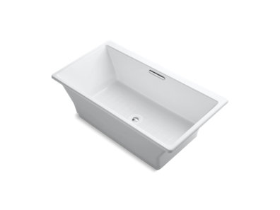 Rêve® 66-15/16" x 36" freestanding bath with Brilliant Blanc base