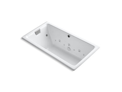 Tea-for-Two® 66" x 36" drop-in Effervescence whirlpool bath with spa package