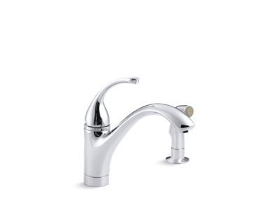 Forté® 2-hole kitchen sink faucet with 9-1/16" spout, matching finish sidespray