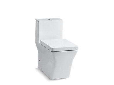 Rêve® Comfort Height® One-piece compact elongated chair height dual-flush chair-height toilet with slow-close seat