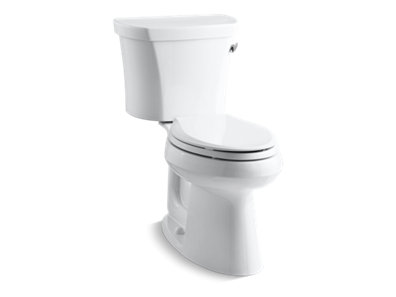 Highline® Comfort Height® Two-piece elongated 1.28 gpf chair height toilet with right-hand trip lever and 14" rough-in