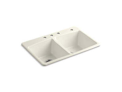 Brookfield&trade; 33" x 22" x 9-5/8" top-mount double-equal kitchen sink