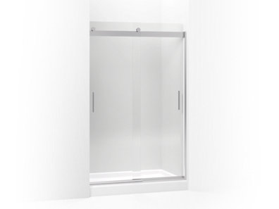 Levity® Sliding shower door, 74" H x 43-5/8 - 47-5/8" W, with 1/4" thick Crystal Clear glass