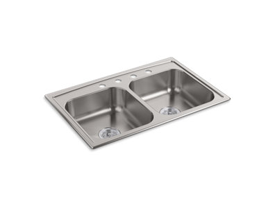 Toccata® 33" x 22" x 6" top-mount double-equal bowl kitchen sink