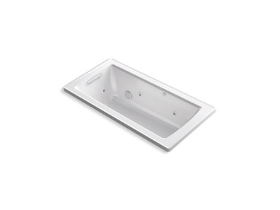 Archer® 60" x 30" drop-in whirlpool bath with Bask® heated surface