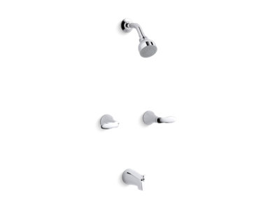 Coralais® Bath/shower trim set with lever handles, valve not included