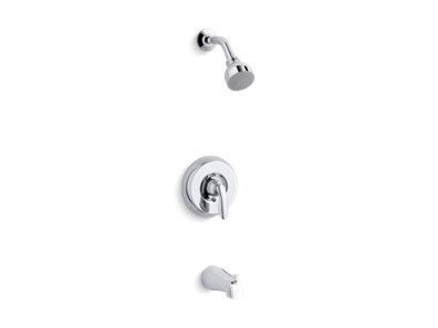 Coralais® Rite-Temp® bath and shower trim set with lever handle, slip-fit spout and 1.75 gpm showerhead
