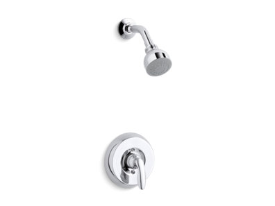 Coralais® Rite-Temp® shower valve trim with lever handle and 1.75 gpm showerhead