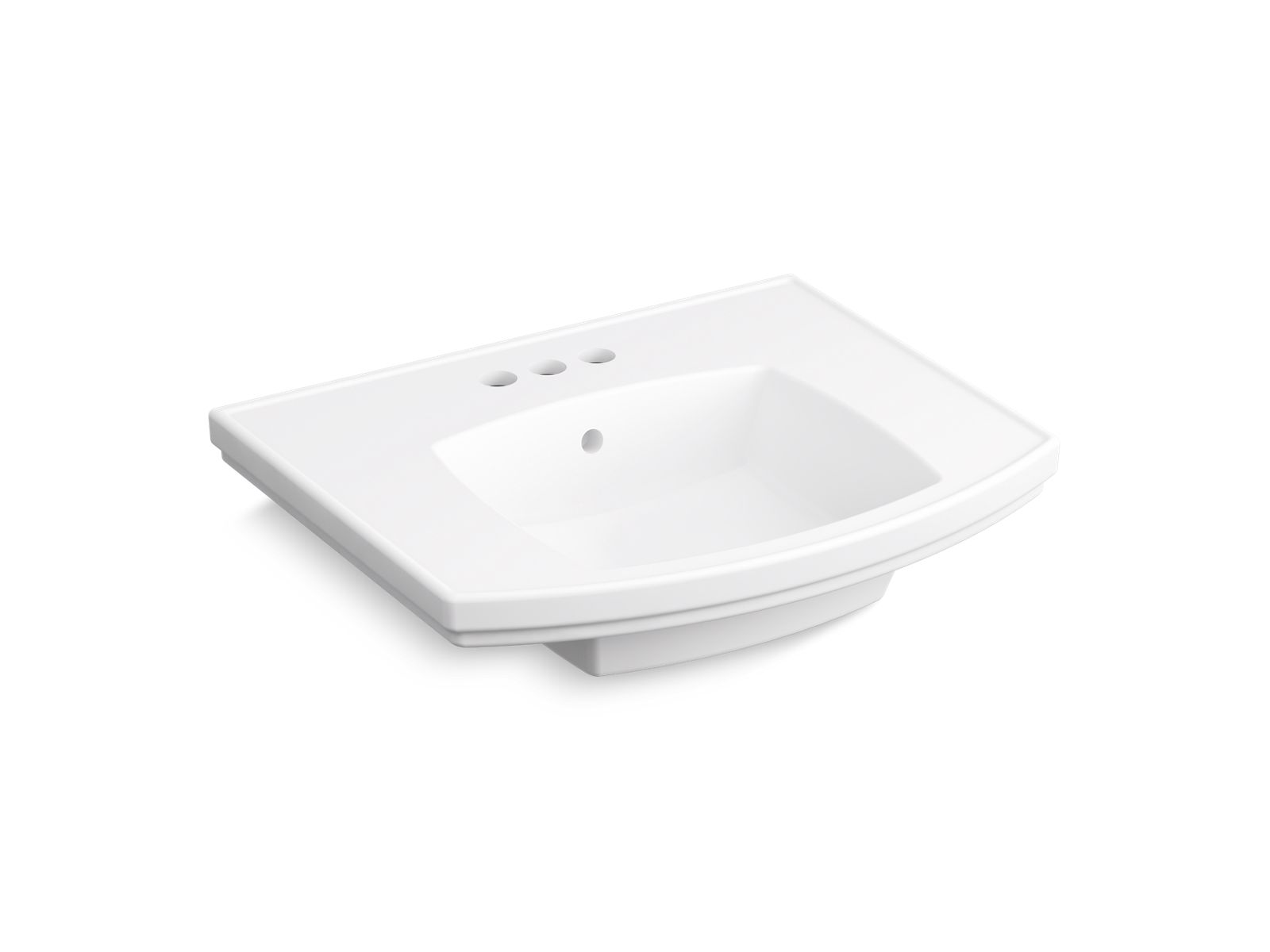 K R6374 4 Elliston Pedestal Sink Basin 4 Inch Centerset Kohler