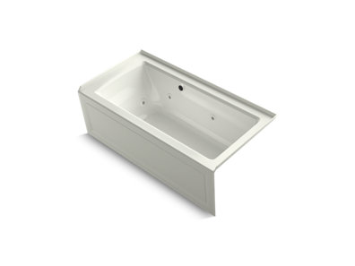 Archer® 60" x 30" alcove whirlpool bath with Bask® heated surface, integral apron, integral flange, and right-hand drain