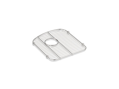 Langlade® Stainless steel sink rack, 13-1/2" x 15-1/4", for right-hand bowl