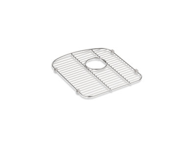 Langlade® Stainless steel sink rack, 13-1/2" x 15-3/8", for left-hand bowl