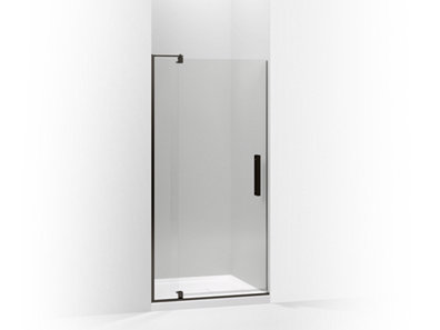 Revel® Pivot shower door, 70" H x 31-1/8 - 36" W, with 5/16" thick Crystal Clear glass
